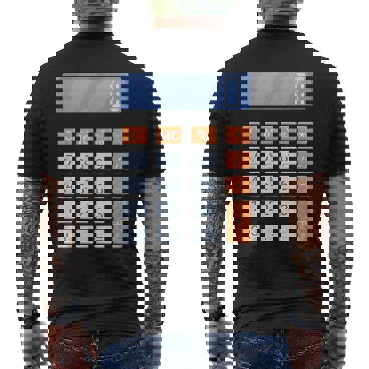 電卓 ハロウィン コスチューム メンズTシャツ バックプリント