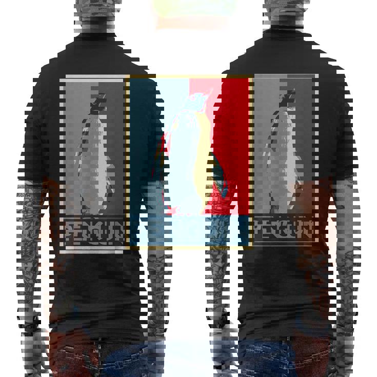 面白tシャツ 海 ペンギン おもしろ かわいい グッズ 服 ネタ メンズ オリジナル 夏 生き物 レトロ メンズTシャツ バックプリント