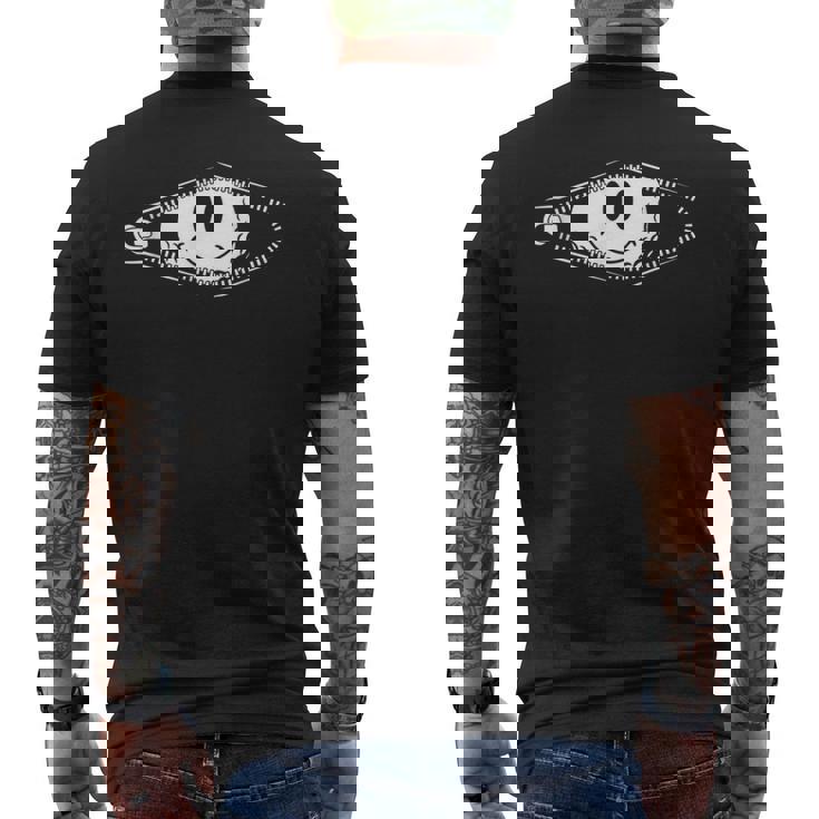 面白い ゴルフ ジッパー 笑顔 ゴルフ ゴルファー お父さん 父の日 メンズTシャツ バックプリント