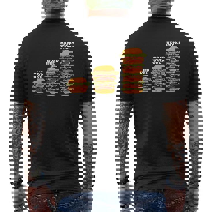 面白い バーグ バーガー バージェスト バーガー ハンバーガー チーズバーガー メンズTシャツ バックプリント