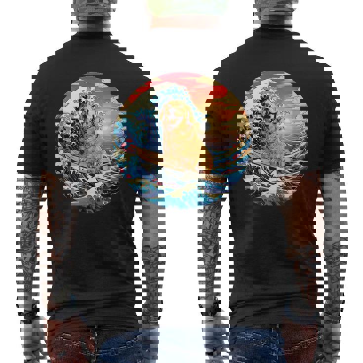 面白いtシャツ ゴールデンレトリバー 犬 イヌ メンズ 犬好き グッズ かわいい おもしろ 面白い 服 ネタ メンズTシャツ バックプリント