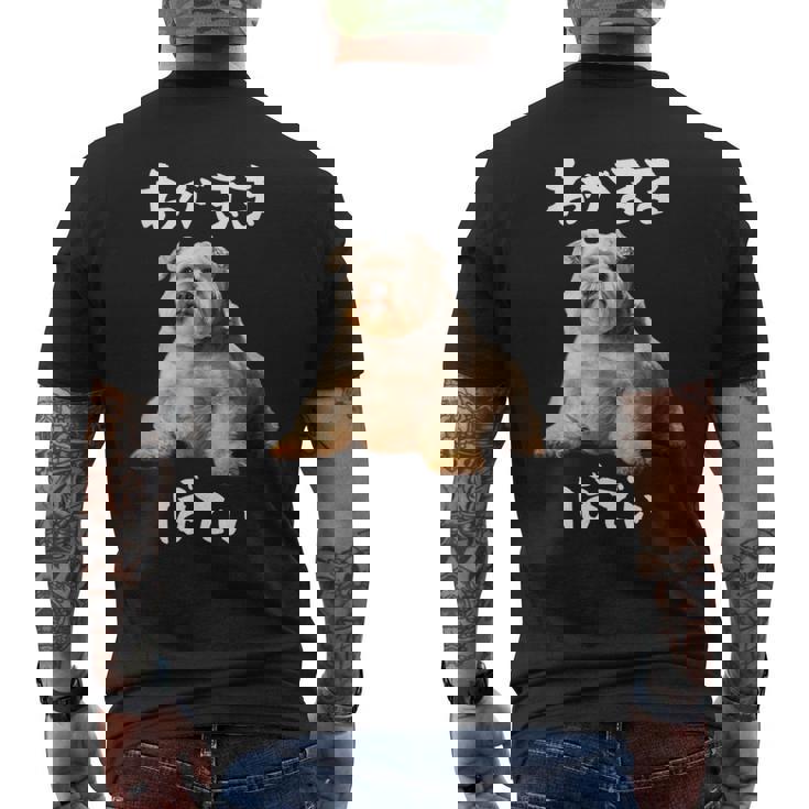 面白いtシャツ シュナウザー わがままボディ イヌ 犬 メンズ 犬好き グッズ おもしろ 面白い 服 ネタ メンズTシャツ バックプリント