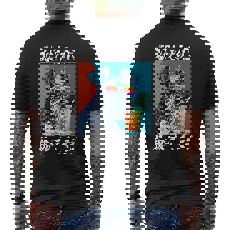 面白いtシャツ シュナウザー イヌ わんこ メンズ 犬好き グッズ おもしろ 面白い 服 ネタ わんこ メンズTシャツ バックプリント