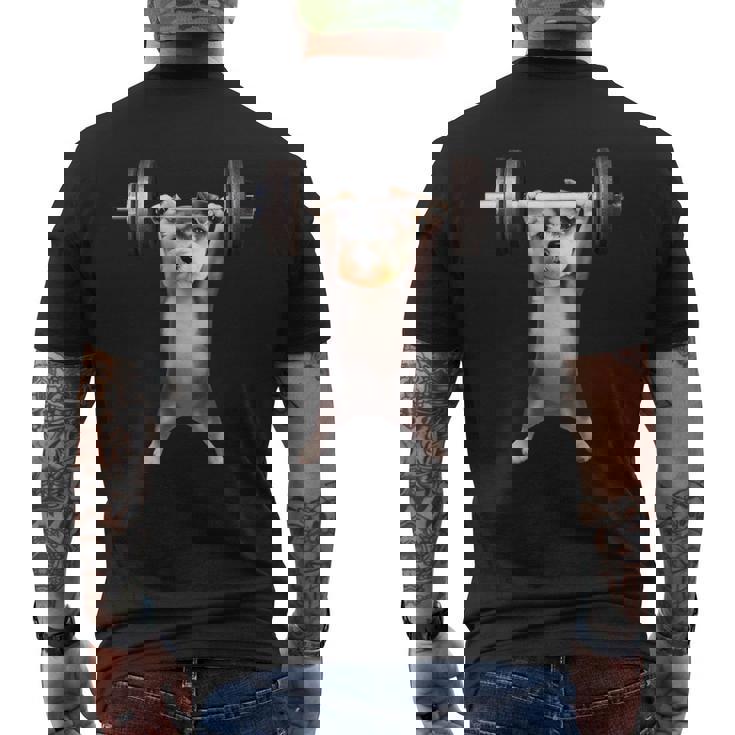 面白いtシャツ シュナウザー 犬 イヌ わんこ メンズ 犬好き グッズ かわいい 面白い 服 ネタ 筋トレ メンズTシャツ バックプリント