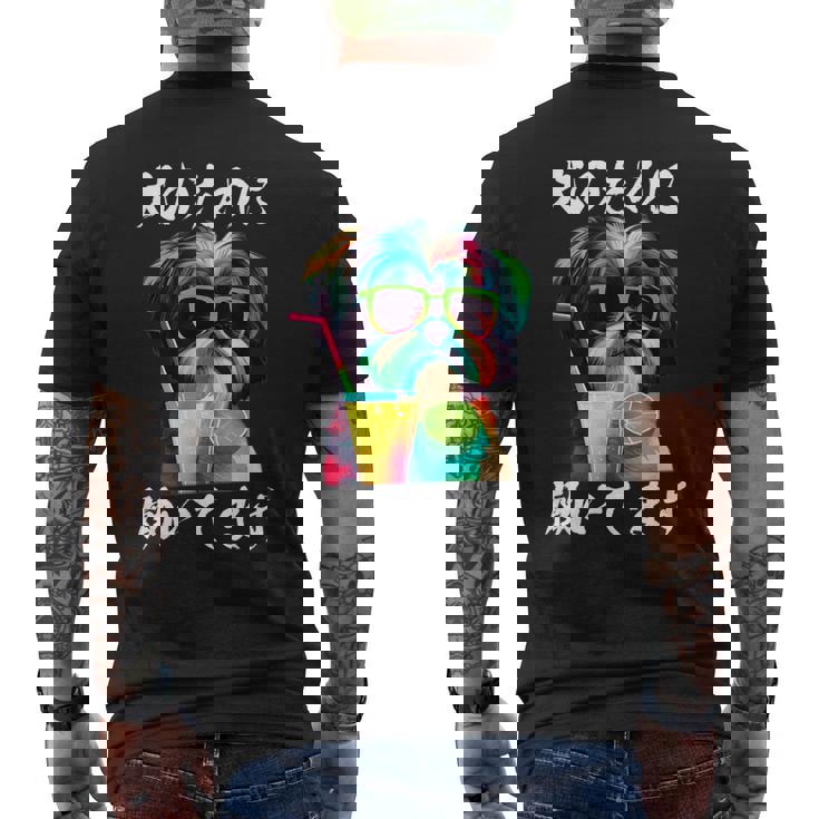 面白いtシャツ シーズー イヌ わんこ メンズ 犬好き グッズ おもしろ 面白い 服 ネタ わんこ メンズTシャツ バックプリント