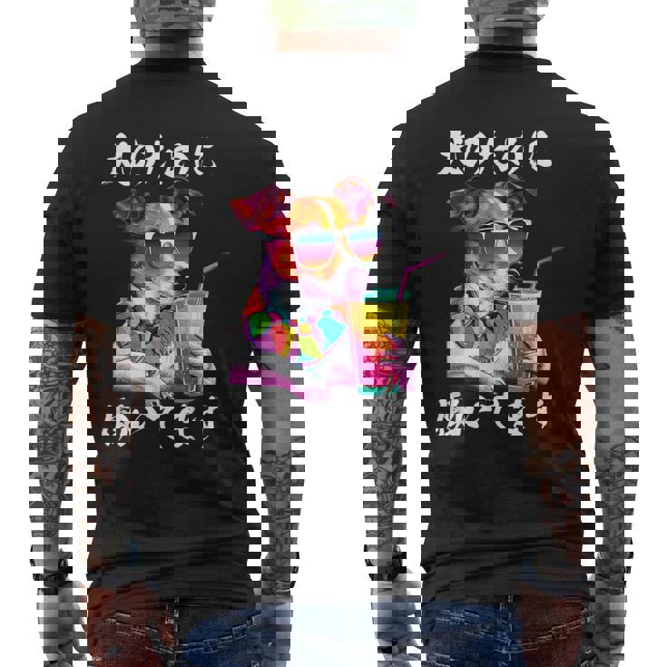 面白いtシャツ ジャックラッセルテリア イヌ わんこ メンズ 犬好き グッズ おもしろ 面白い 服 ネタ メンズTシャツ バックプリント