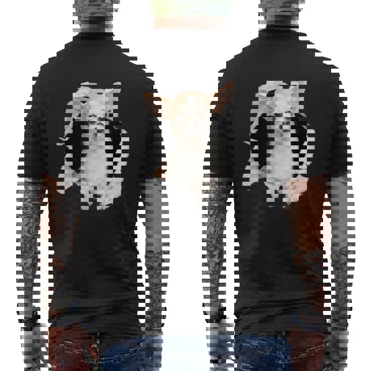 面白いtシャツ チワワ 犬 イヌ わんこ メンズ 犬好き グッズ かわいい おもしろ 面白い 服 ネタ メンズTシャツ バックプリント