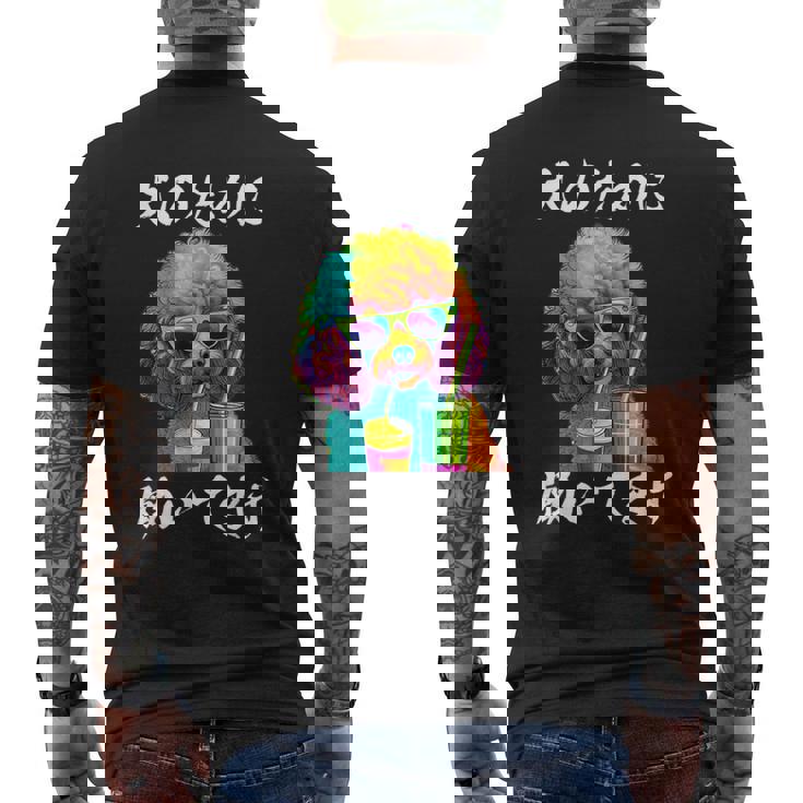 面白いtシャツ トイプードル イヌ わんこ メンズ 犬好き グッズ おもしろ 面白い 服 ネタ わんこ メンズTシャツ バックプリント