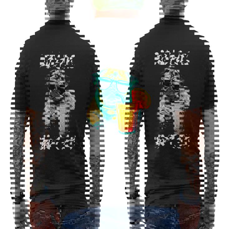 面白いtシャツ パグ イヌ わんこ メンズ 犬好き グッズ おもしろ 面白い 服 ネタ わんこ メンズTシャツ バックプリント