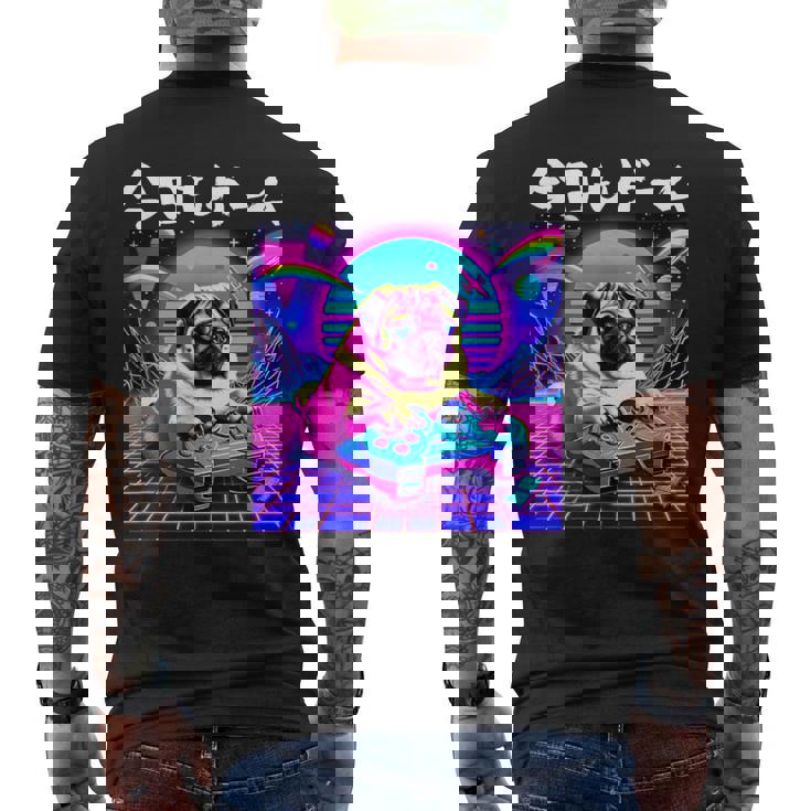 面白いtシャツ パグ 犬 ゲーム イヌ わんこ メンズ 犬好き グッズ かわいい おもしろ 面白い 服 ネタ メンズTシャツ バックプリント