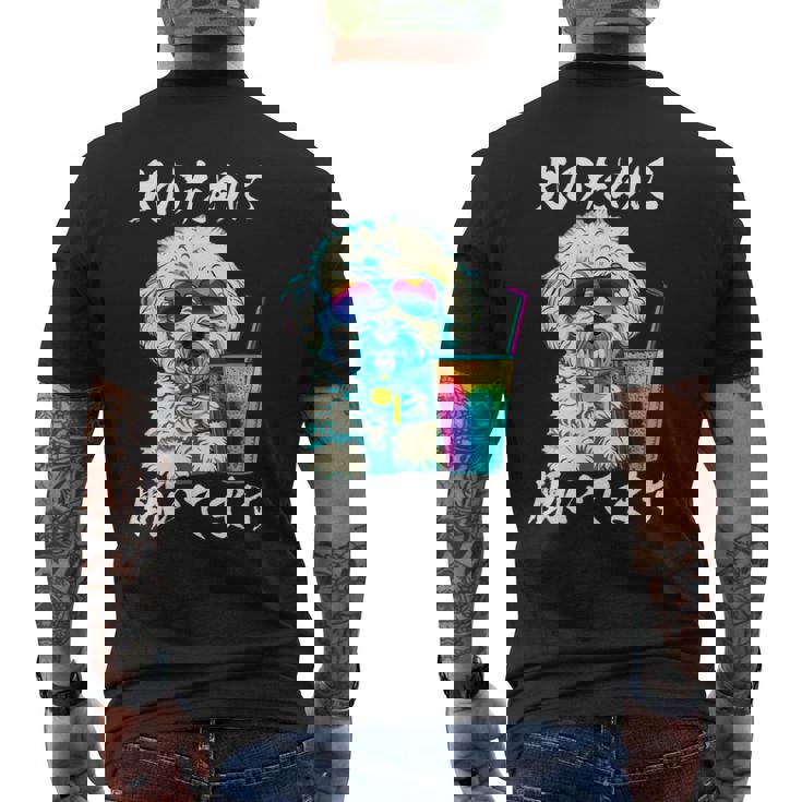 面白いtシャツ ビションフリーゼ イヌ わんこ メンズ 犬好き グッズ おもしろ 面白い 服 ネタ わんこ メンズTシャツ バックプリント