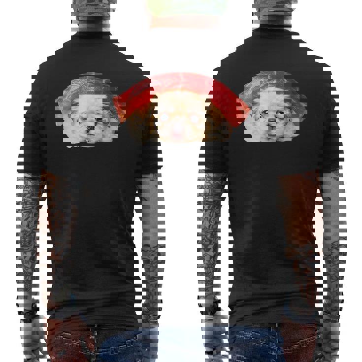 面白いtシャツ ペキニーズ 犬 イヌ 寿司 メンズ 犬好き グッズ かわいい おもしろ 面白い 服 ネタ メンズTシャツ バックプリント