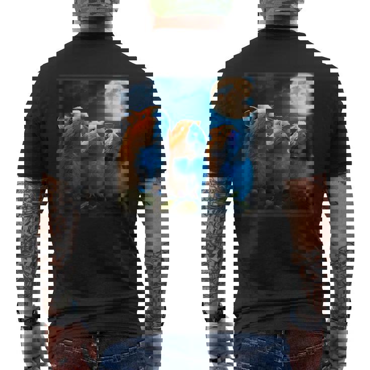 面白いtシャツ モルモット おもしろ 動物 かわいい メンズ グッズ 面白い 服 ネタ 子供 キッズ 雑貨 メンズTシャツ バックプリント