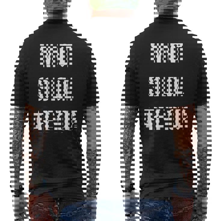 面白いtシャツ 下ネタ 文字 ダジャレ メンズ おもしろtシャツ ジョーク 男性用 英語 I'm Noto Low メンズTシャツ バックプリント