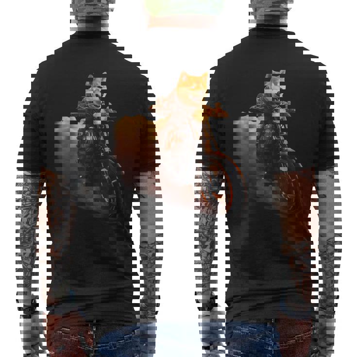 面白いtシャツ 柴犬 バイク イヌ わんこ メンズ 犬好き グッズ かわいい おもしろ 面白い 服 ネタ メンズTシャツ バックプリント