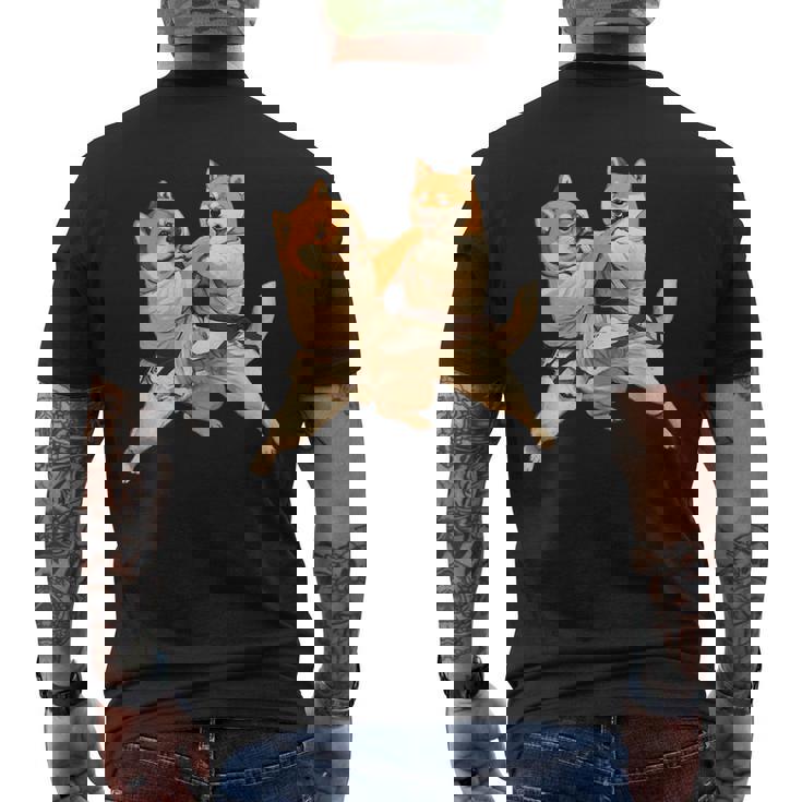 面白いtシャツ 柴犬 柔道 イヌ わんこ メンズ 犬好き グッズ かわいい おもしろ 面白い 服 ネタ 犬 メンズTシャツ バックプリント