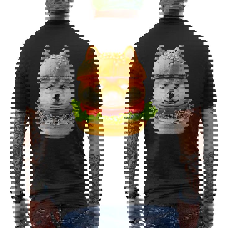 面白いtシャツ 柴犬 犬 イヌ ハンバーガー メンズ 犬好き グッズ かわいい おもしろ 面白い 服 ネタ メンズTシャツ バックプリント