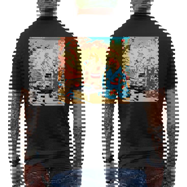 面白いtシャツ 柴犬 酒 イヌ わんこ メンズ 犬好き グッズ かわいい おもしろ 面白い 服 ネタ 浮世絵 メンズTシャツ バックプリント