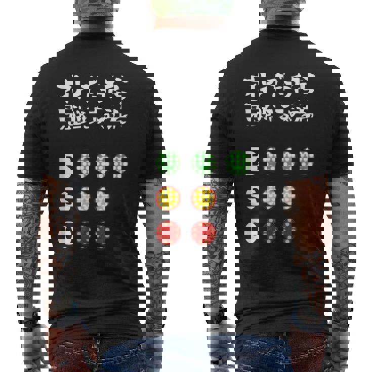 面白いtシャツ 野球 ベースボール カウント おもしろ 服 ネタ メンズ 野球部 おもしろグッズ 大人 子供 メンズTシャツ バックプリント