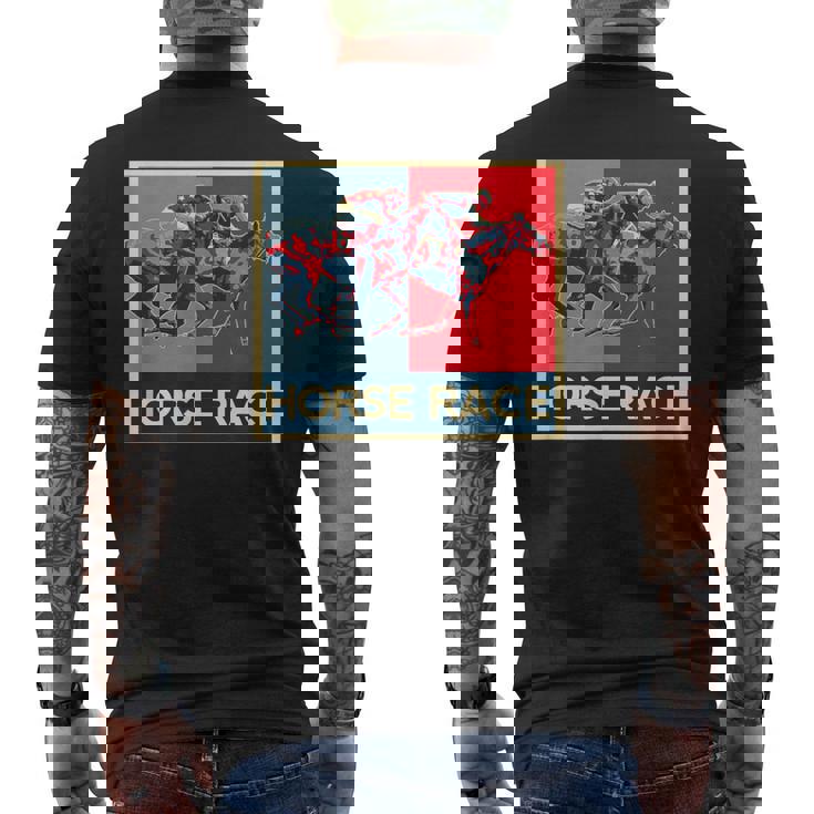 面白いtシャツ 馬tシャツ 競馬 馬 レース 乗馬 ジョッキー メンズ おもしろ 面白い グッズ ネタ 男性用 レトロ メンズTシャツ バックプリント