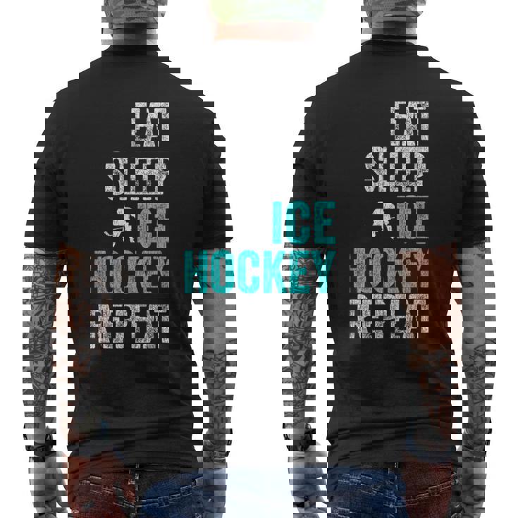 面白いアイスホッケーのシャツ アイスホッケー メンズTシャツ バックプリント