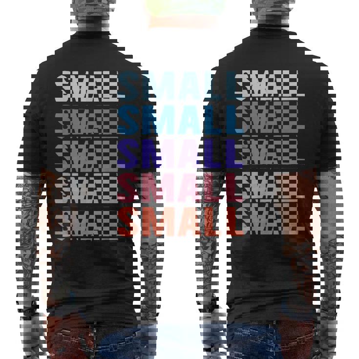 面白いギフト名 小さな名前入り メンズTシャツ バックプリント