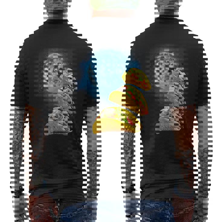 面白いタコスシャツ – タコス好きのタコスハウリングアットザムーン メンズTシャツ バックプリント