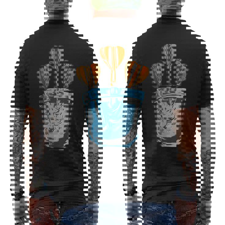 面白いダーツ Darts メンズTシャツ バックプリント