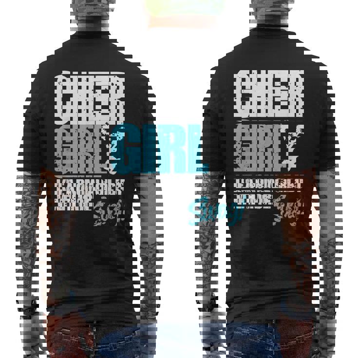 面白いチアリーダーシャツ かわいいチアリーディングガールギフト メンズTシャツ バックプリント