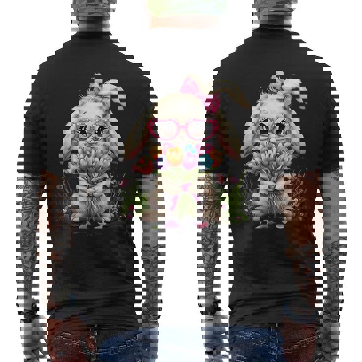 面白いチューリップ メンズ レディース キッズ チューリップブーケ フラワーフローリスト メンズTシャツ バックプリント