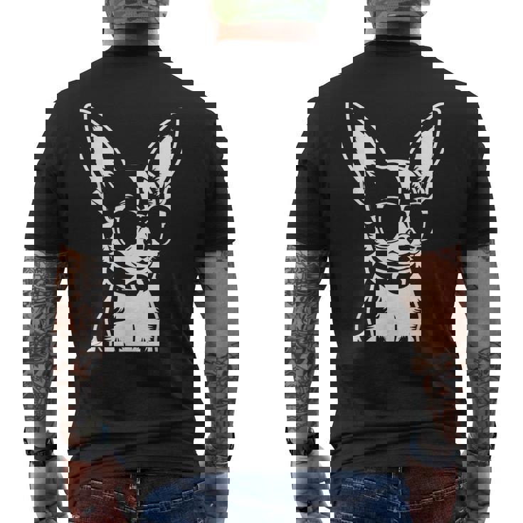 面白いチワワ サングラス チワワ メンズTシャツ バックプリント