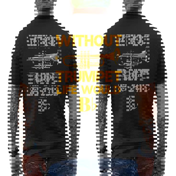 面白いトランペットシャツ 駄じゃれマーチングバンド トランペットジャズミュージシャン メンズTシャツ バックプリント