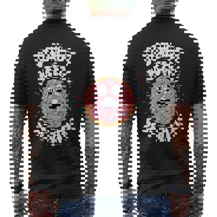 面白いドーナツしゃれ メンズTシャツ バックプリント