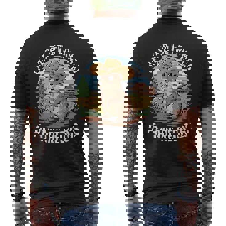面白いプレーリードッグコスチュームtシャツ メンズTシャツ バックプリント