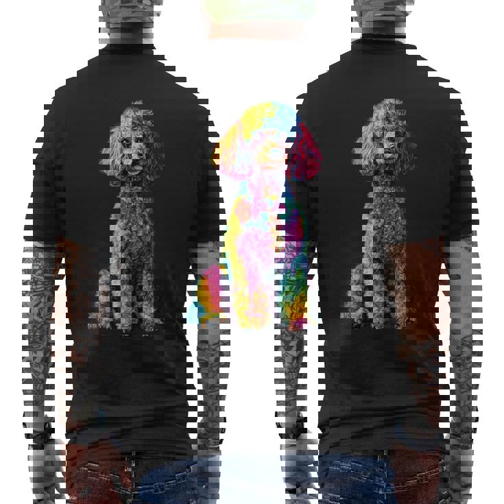 面白いプードル犬 動物愛好家 犬の飼い主 プードル犬 Poodle Animal Lover Dog Owner メンズTシャツ バックプリント