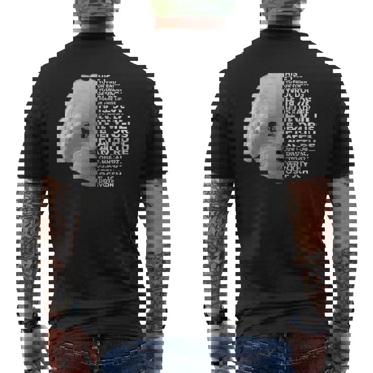 面白いマルチーズtシャツ マルチーズ子犬愛好家向け メンズTシャツ バックプリント