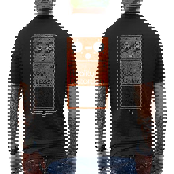 面白いリアリティディストーションエフェクトペダル メンズTシャツ バックプリント