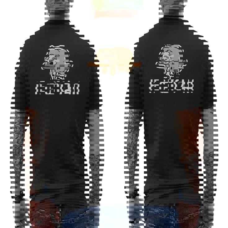 面白いロシア語 Not Today ロシア語の言葉 メンズTシャツ バックプリント