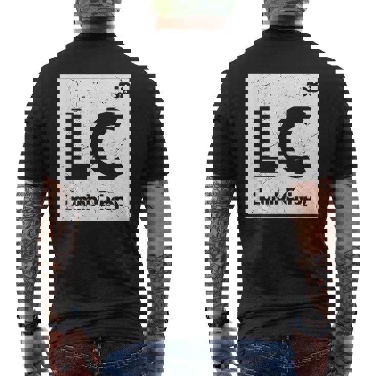 面白い化学成分ジョークラムチョップラムラバーギフト メンズTシャツ バックプリント