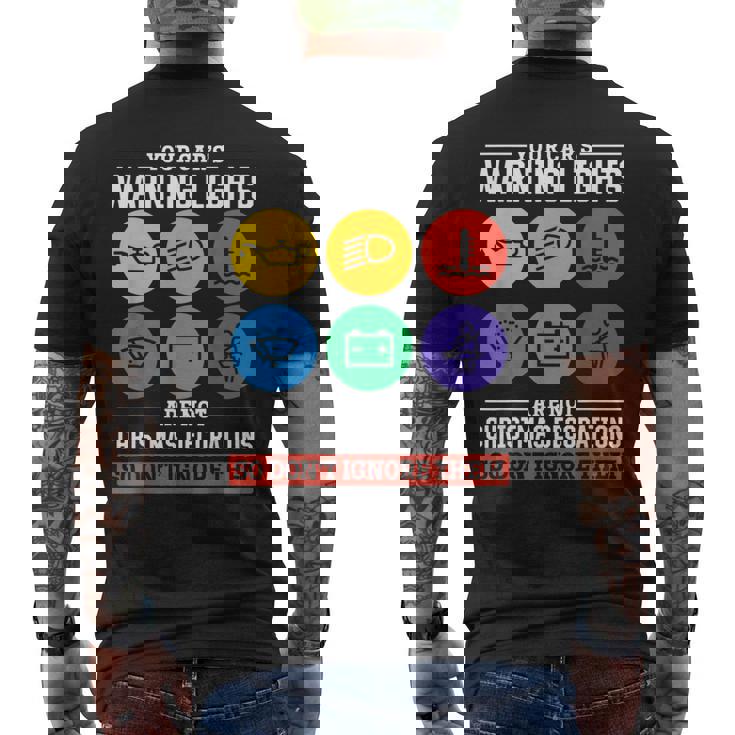 面白い車整備士のことわざ 自動車整備士 面白いメカニック メンズTシャツ バックプリント