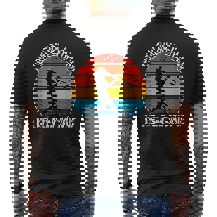 面白い野球の引用 メンズTシャツ バックプリント