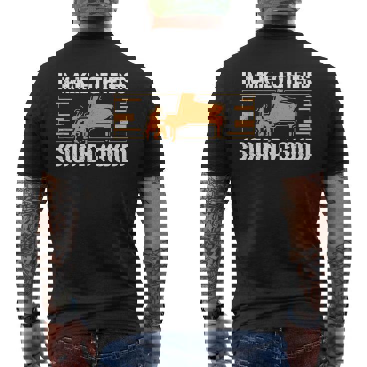 面白い音楽伴奏者 I Make Othersound Good Accompany メンズTシャツ バックプリント