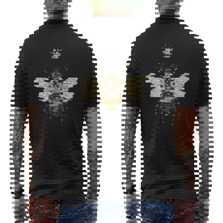 養蜂愛好家のためのモダンなフレンチ女王蜂。 メンズTシャツ バックプリント