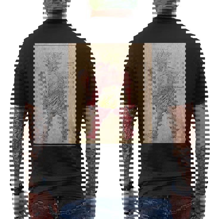 鬼【日本の妖怪シリーズ】 メンズTシャツ バックプリント