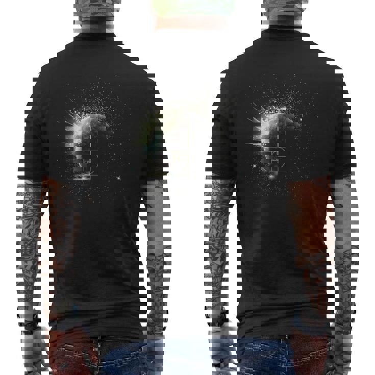 黄金比 フィボナッチ 数学先生 スパイラルスペース 惑星 ギフト メンズTシャツ バックプリント