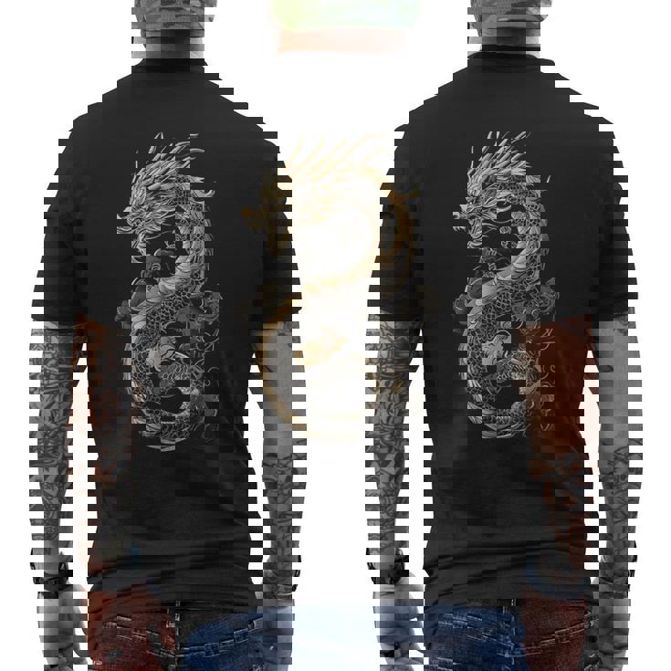 龍人 龍神竜 神話作品 龍神竜 メンズTシャツ バックプリント