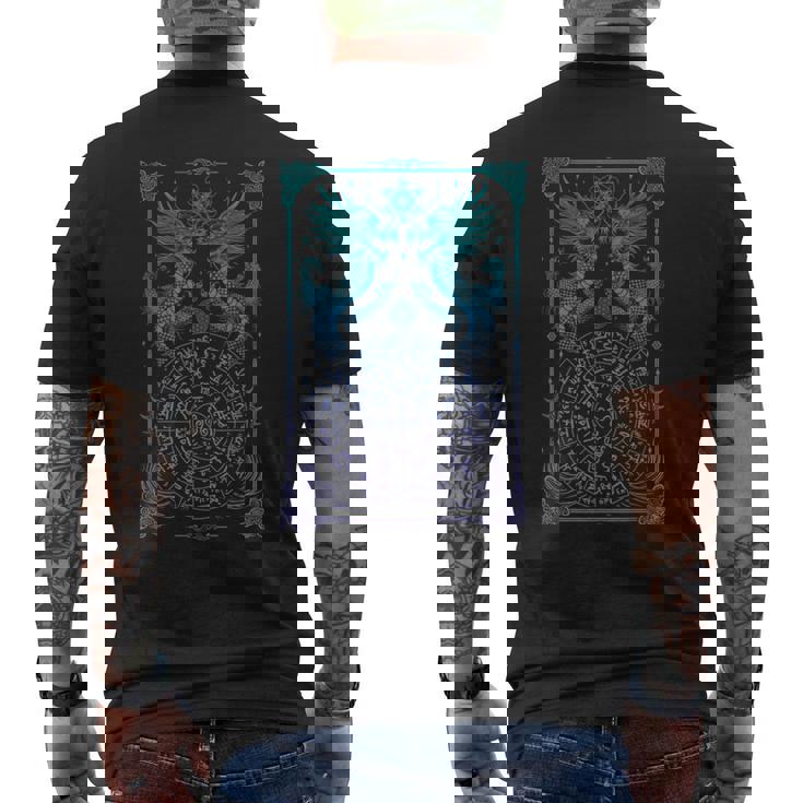 龍体文字フトマニ図 メンズTシャツ バックプリント