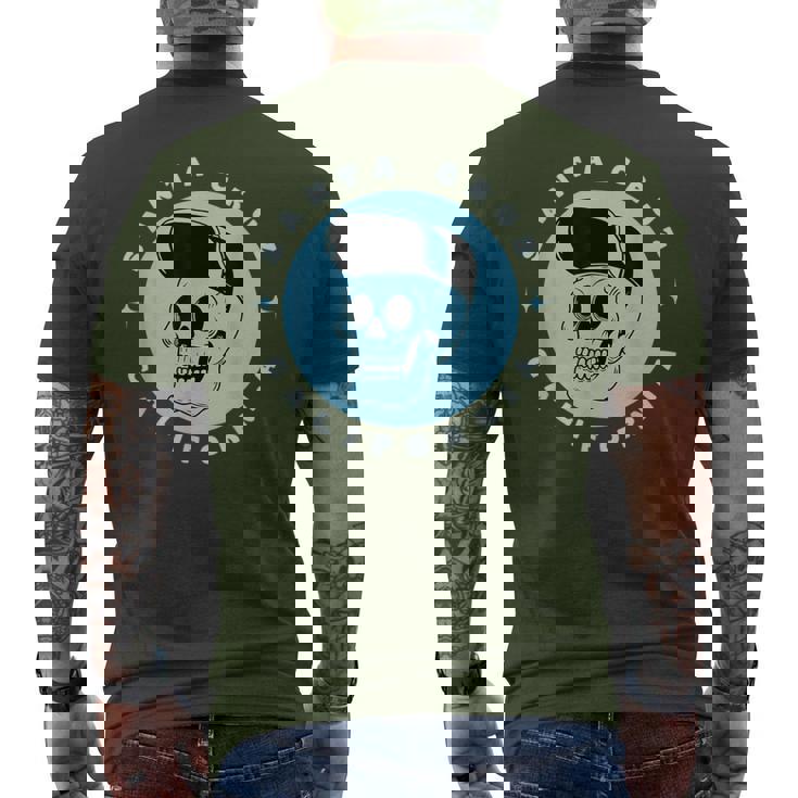 Santa Cruz California レトロ 80年代スケータースケルトン メンズTシャツ バックプリント