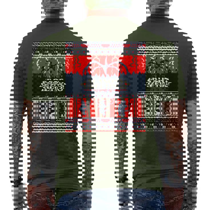 ストレンジャー・シングス Xmas Mind Flayer 逆さまファン記念品 メンズTシャツ バックプリント