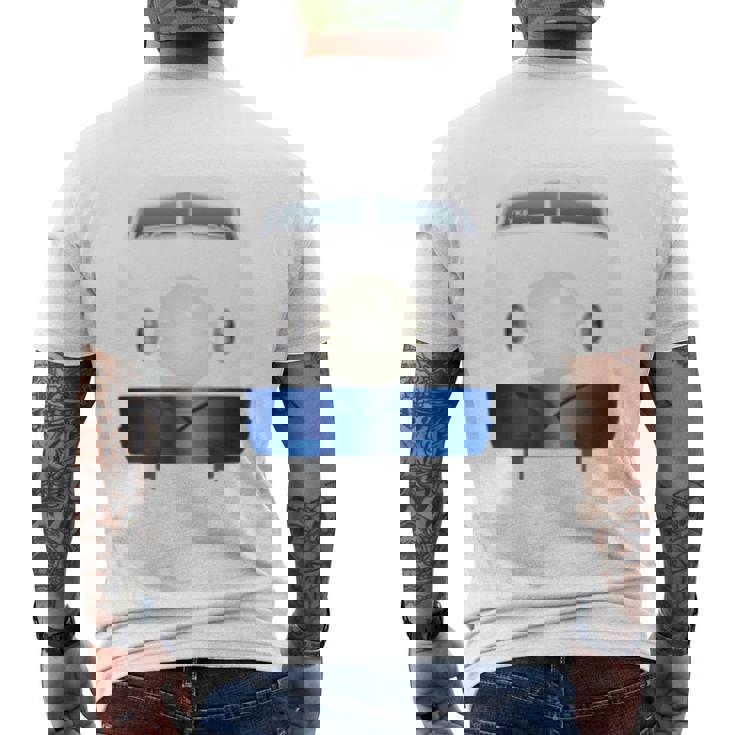 0系新幹線イラスト 長袖tシャツ メンズTシャツ バックプリント